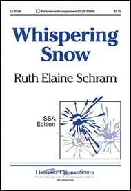Whispering Snow SSA choral sheet music cover Thumbnail